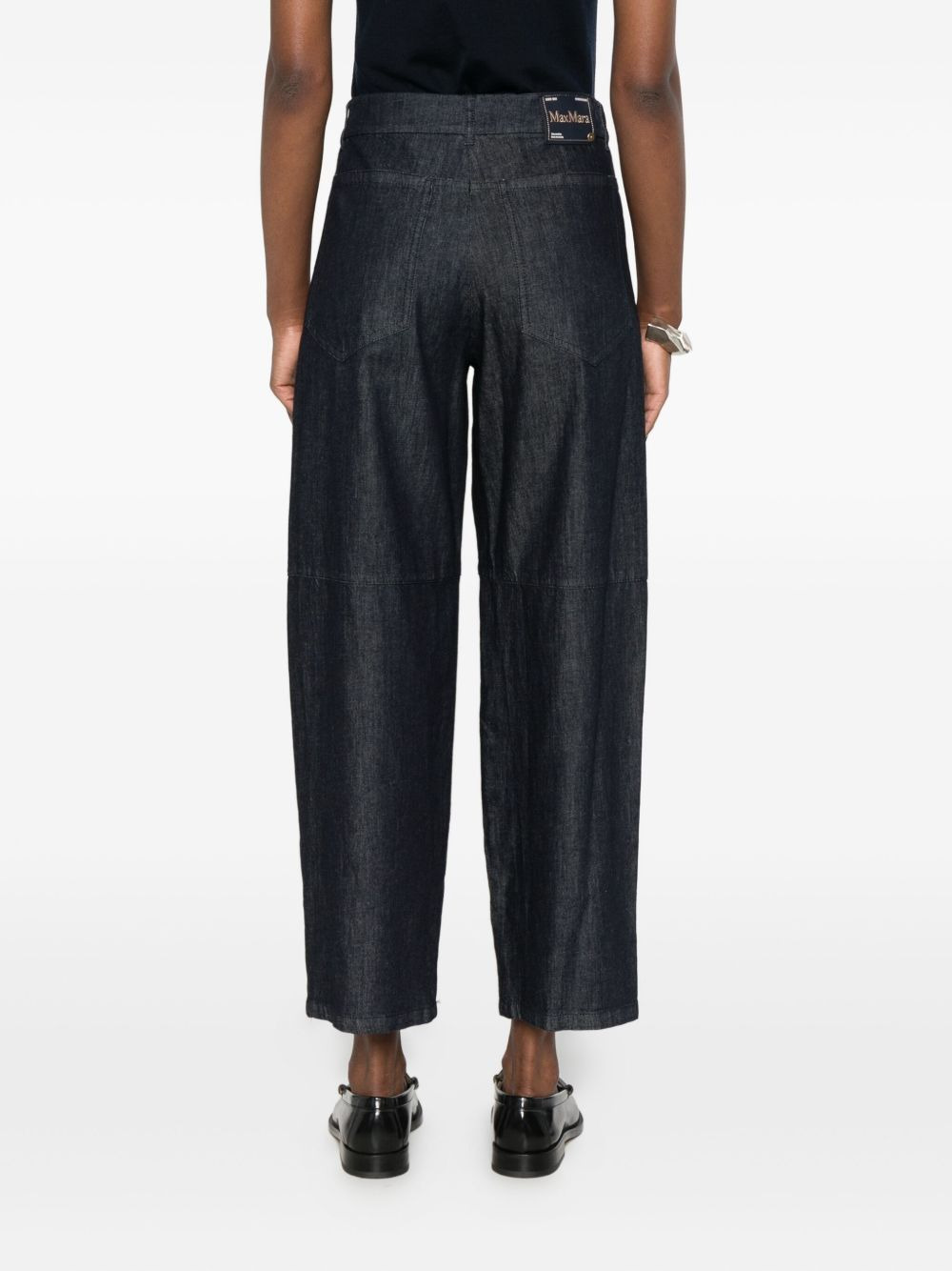 patch-pocket wide-leg jeans - 4