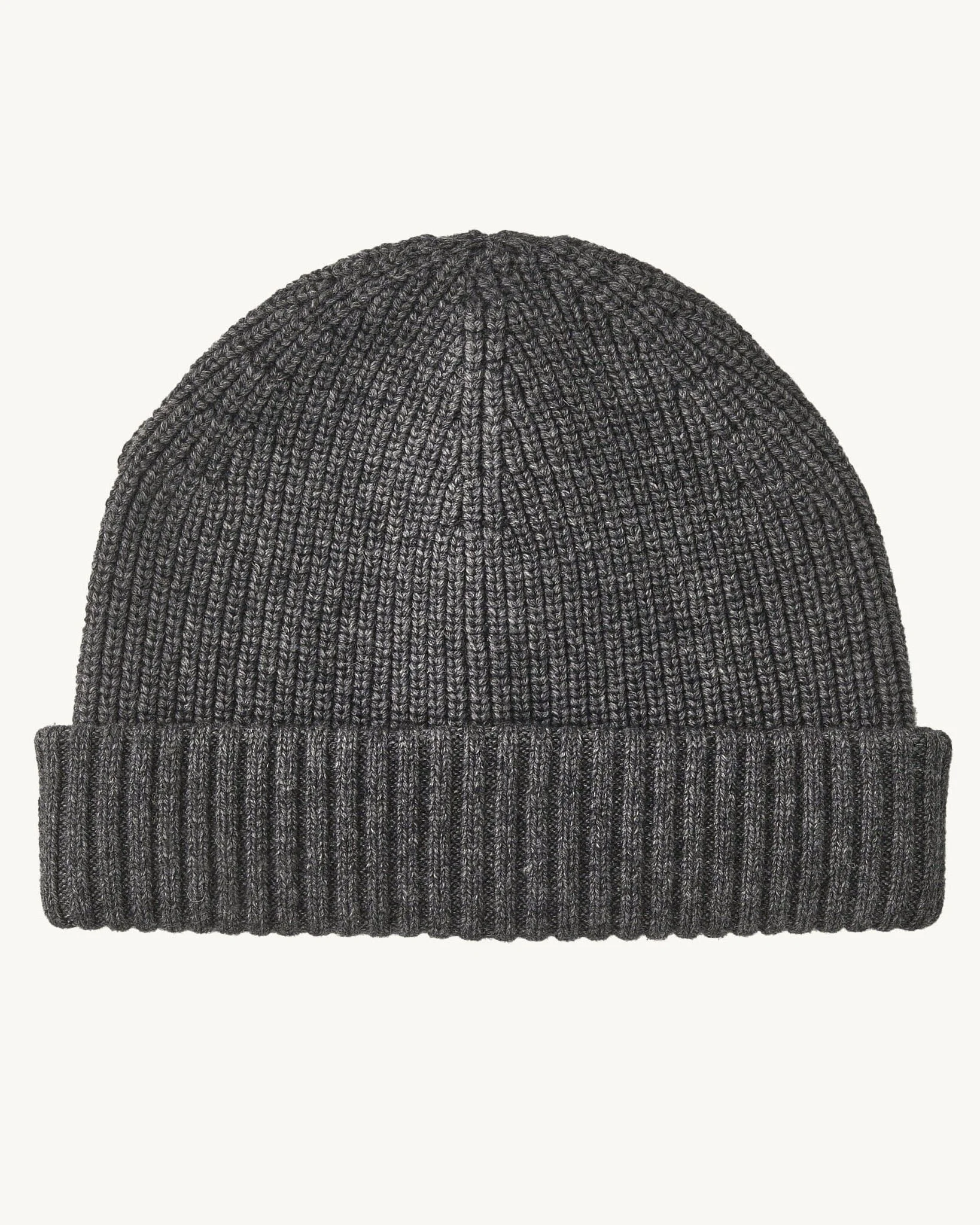 WOOL CASHMERE BEANIE - GREY - 1