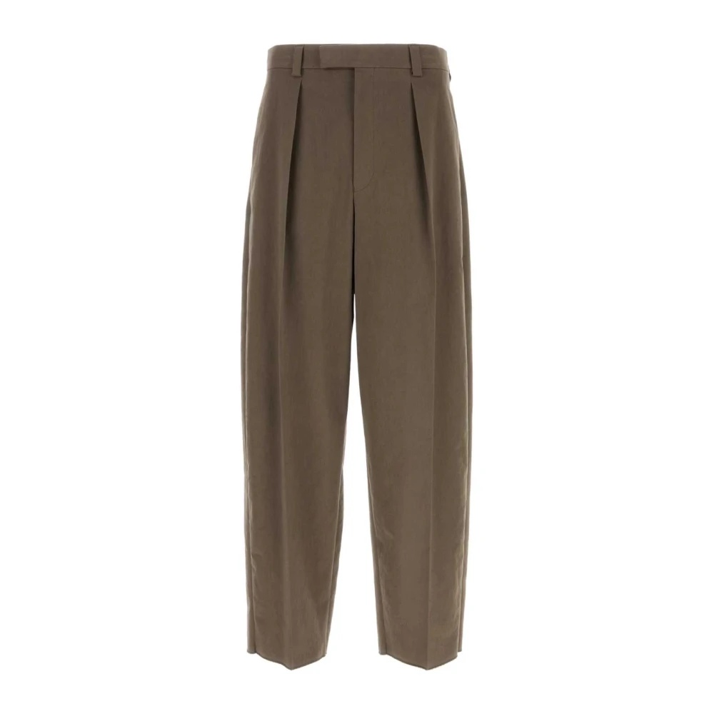 WIDE-LEG MUD STRETCH COTTON PANTS - 1