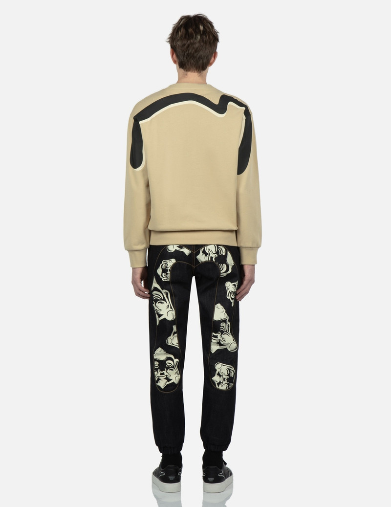 BRANDING JACQUARD DAICOCK INSERT DENIM JOGGER PANTS 5