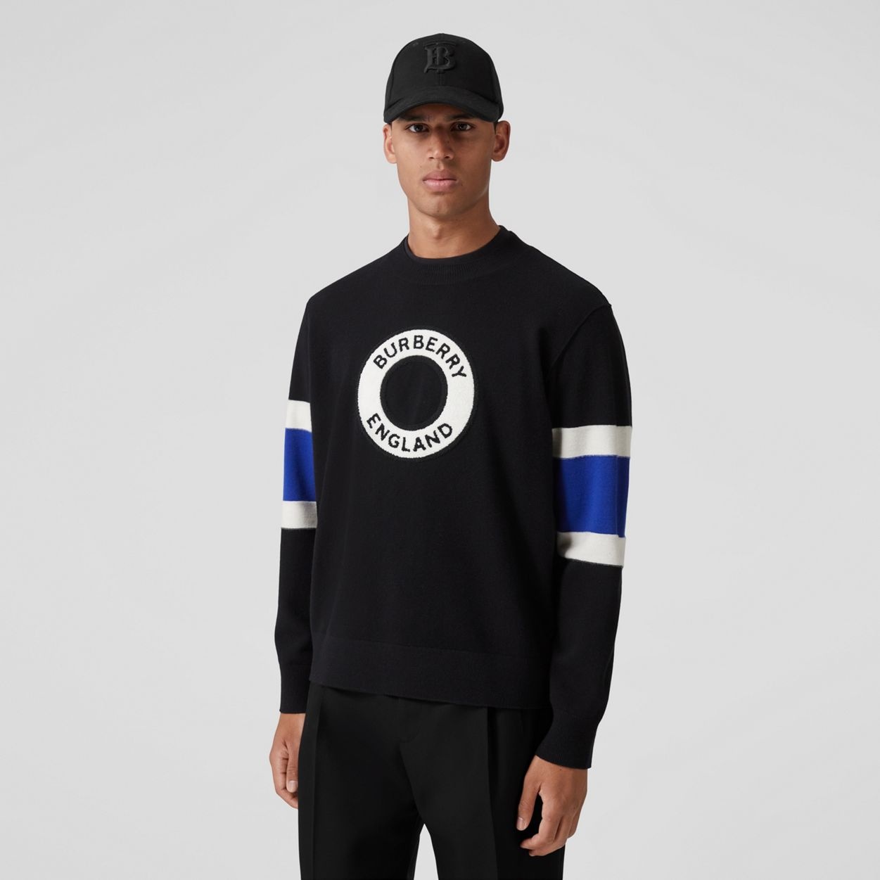 Logo Graphic Appliqué Wool Cashmere Sweater - 5