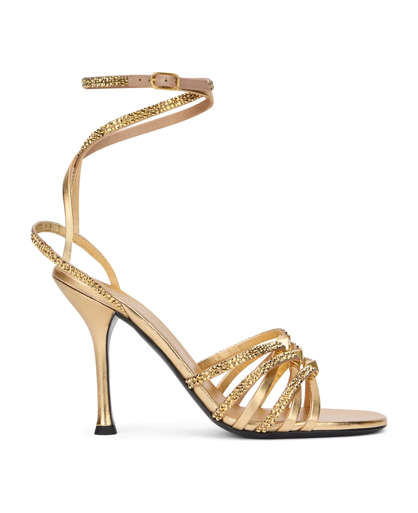 Elegant High-heeled Golden Shoes - 1