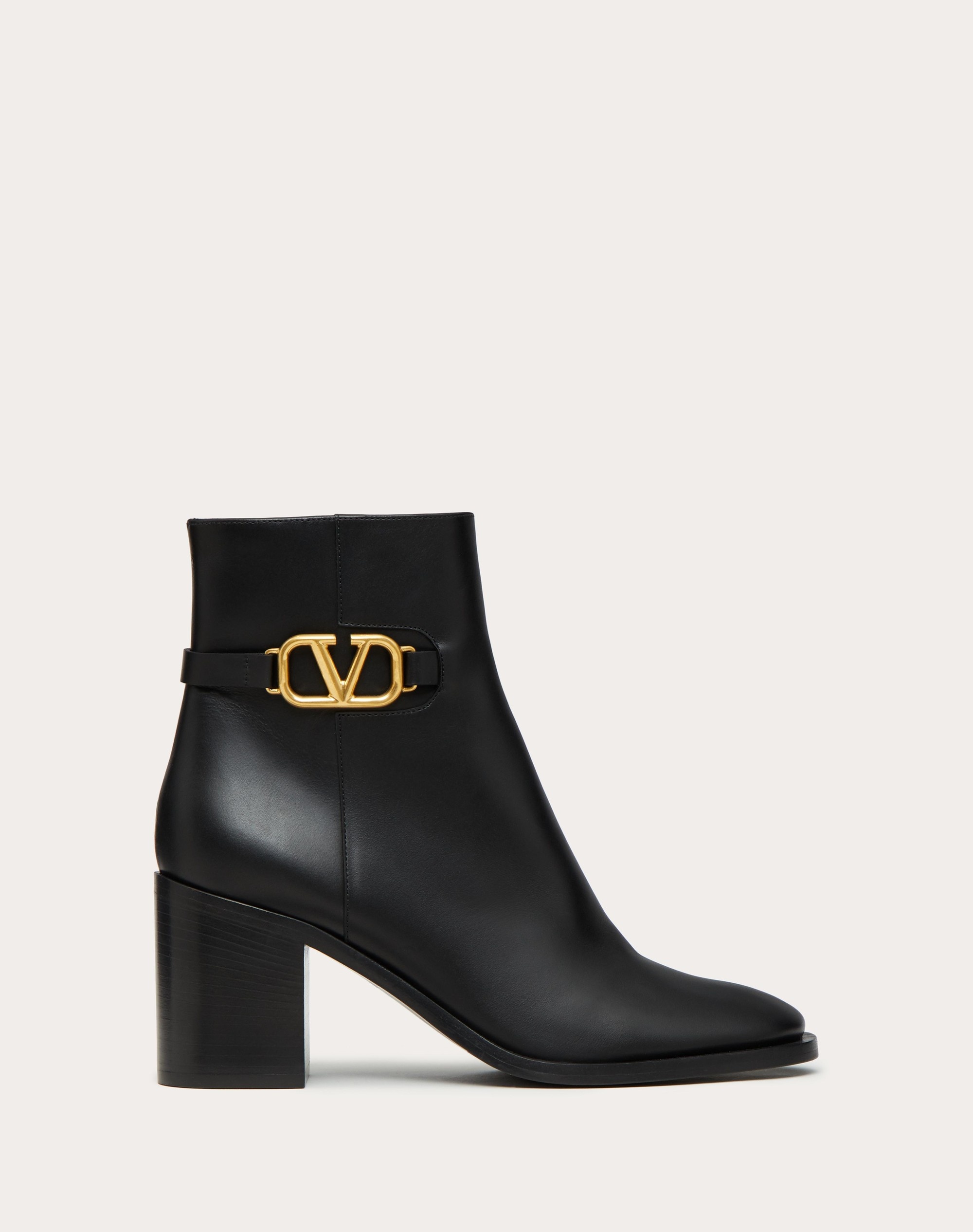VLOGO SIGNATURE CALFSKIN ANKLE BOOT 75MM - 1