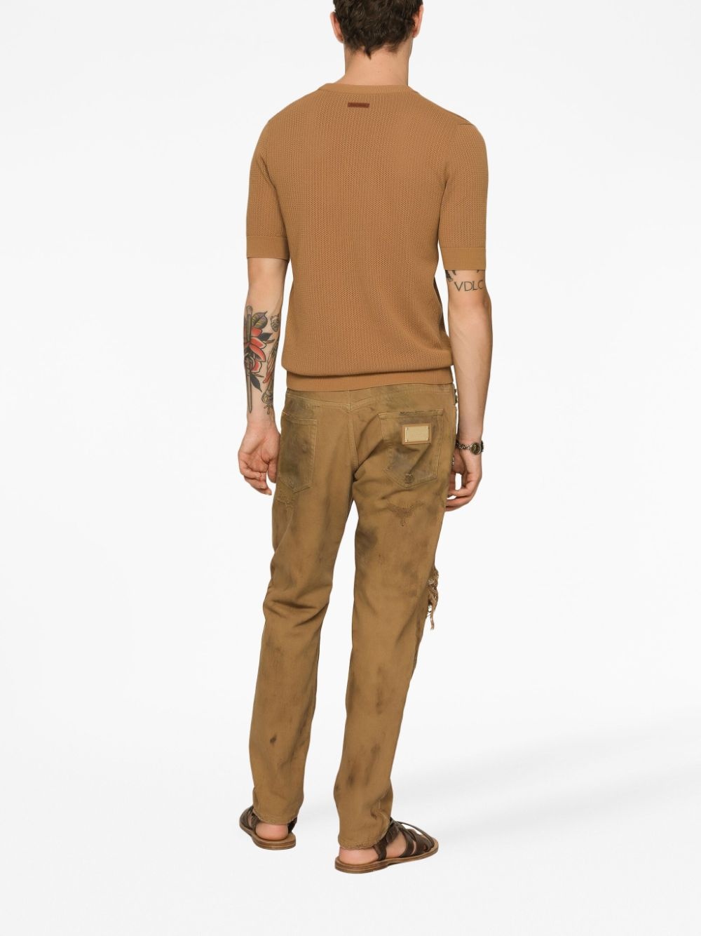 ripped slim-fit jeans - 4