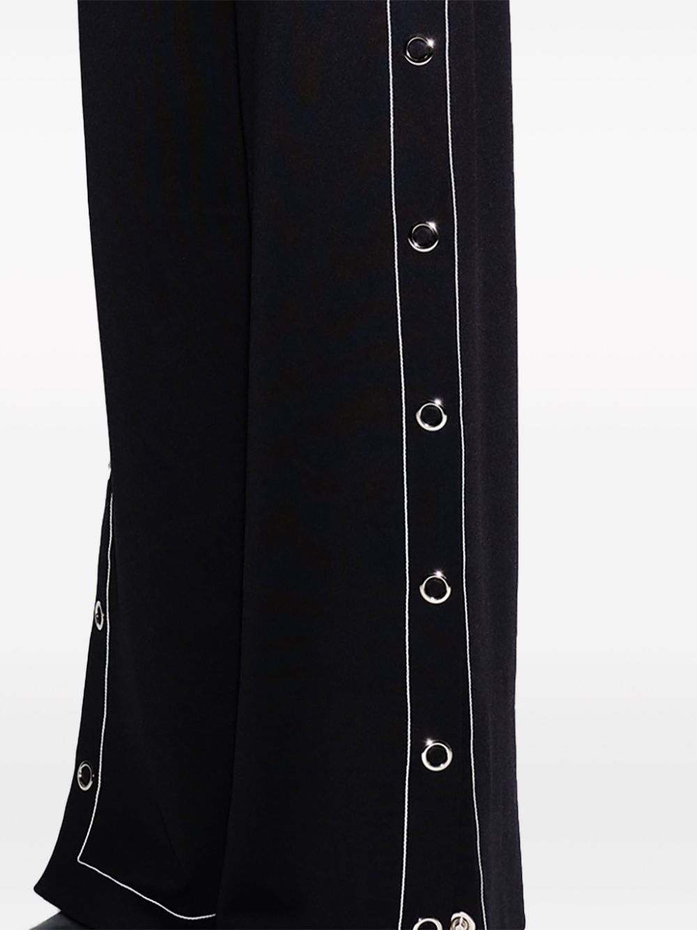 press-stud wide-leg trousers - 5