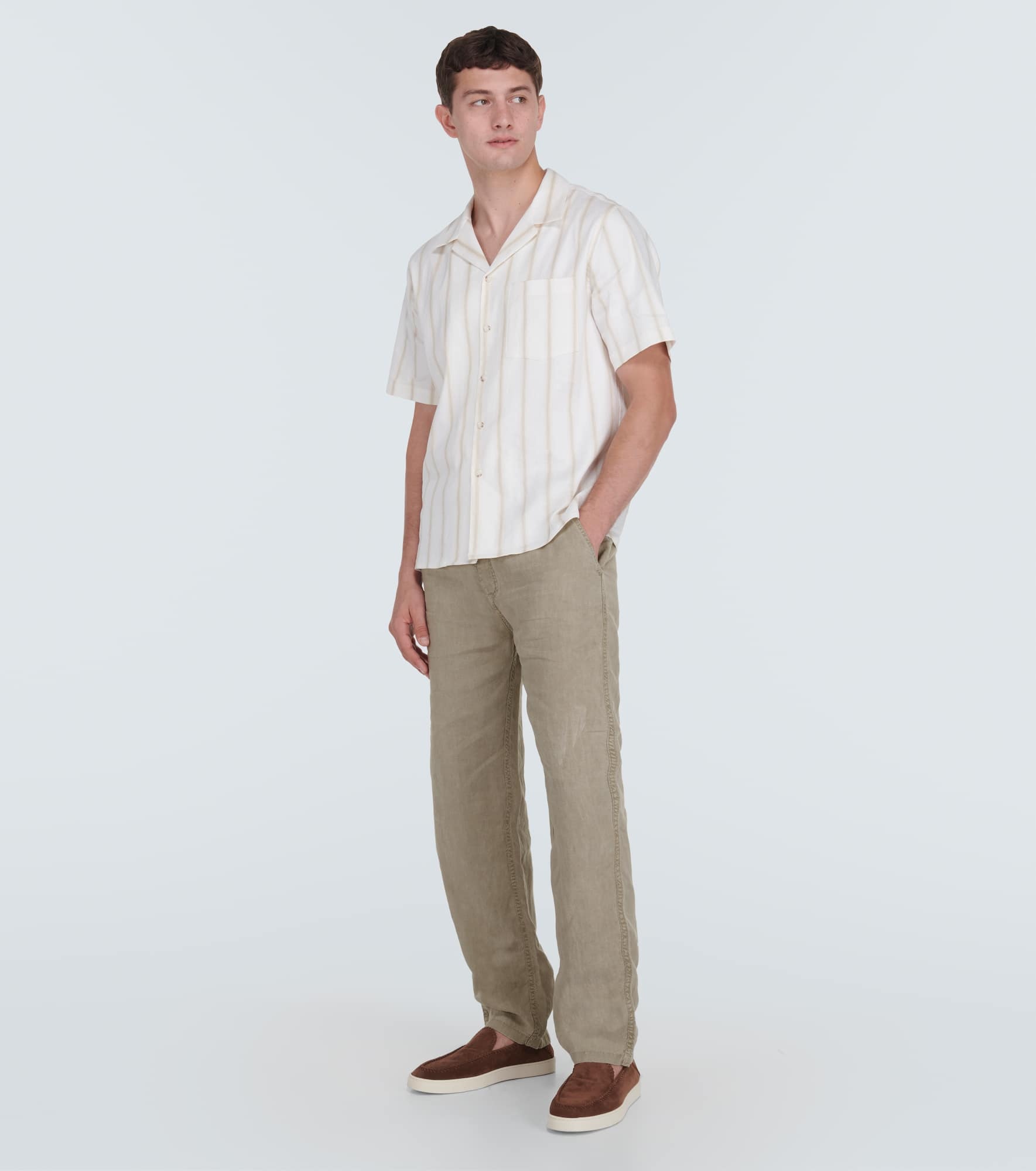 Pacha linen straight pants - 2