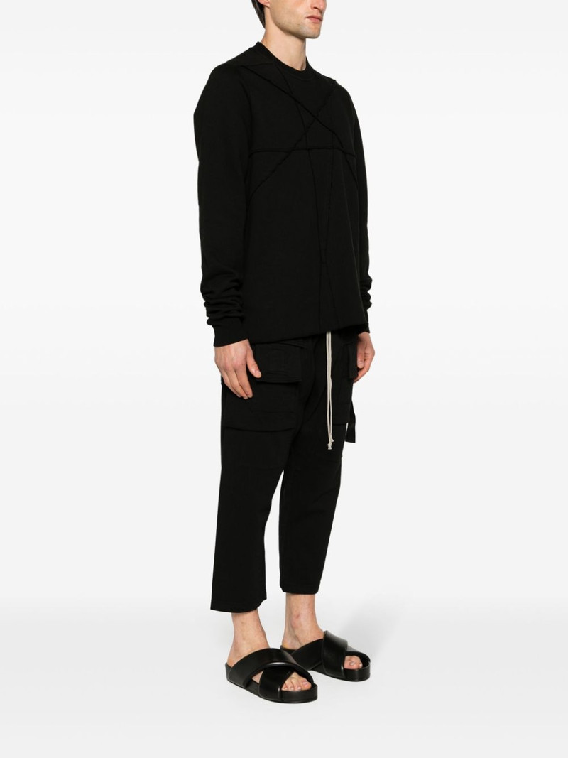 panelled organic-cotton sweatshirt 3