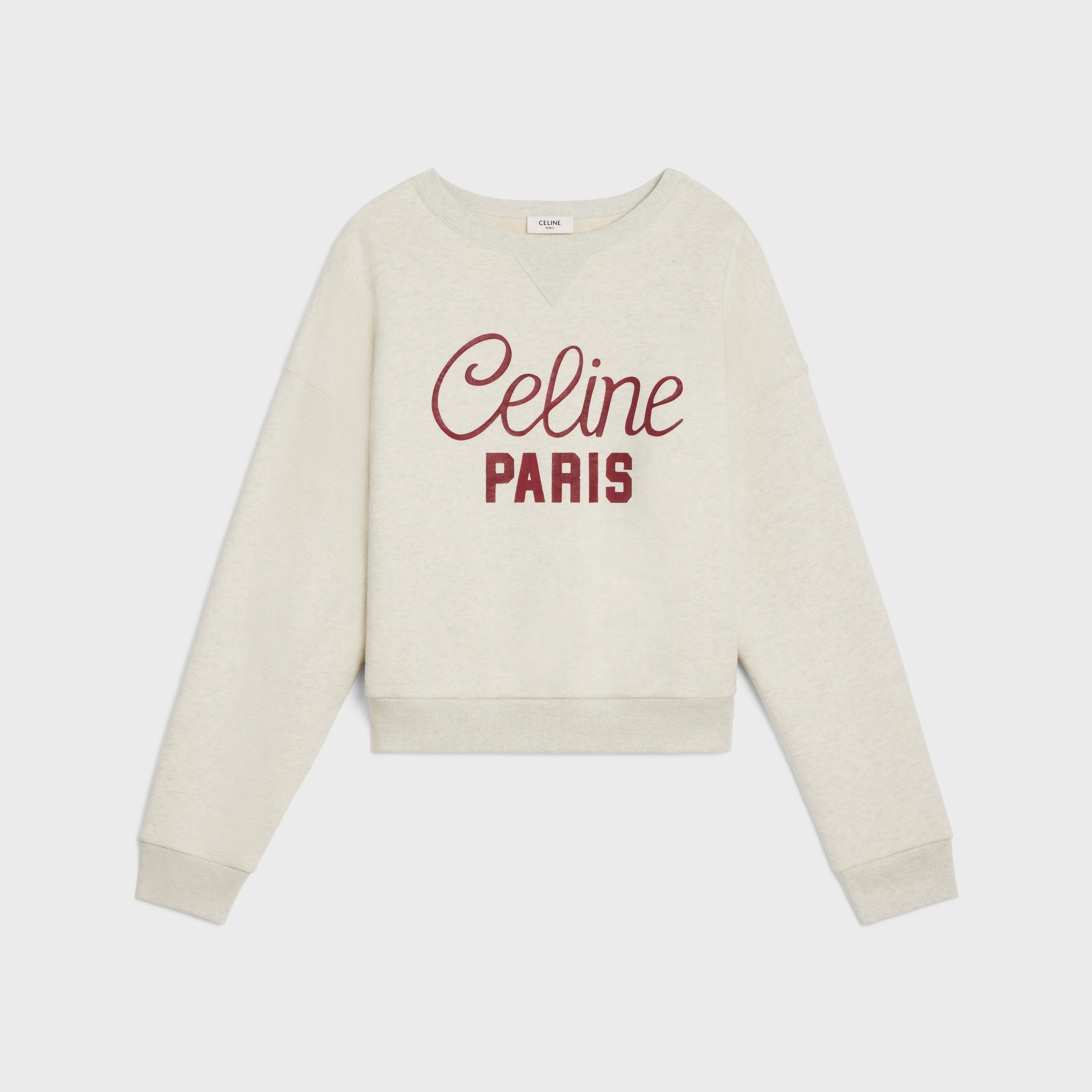 celine sweatshirt in cotton fleece - 1