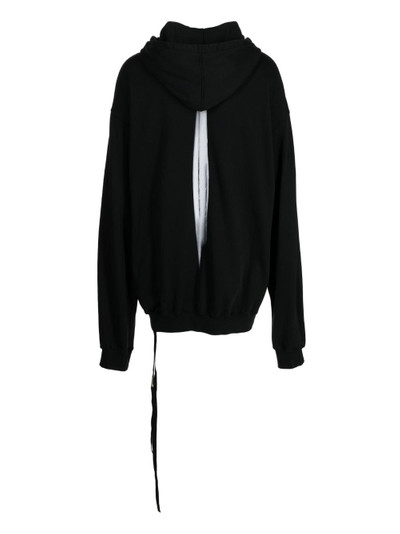 Ann Demeulemeester long-sleeve cotton hoodie outlook