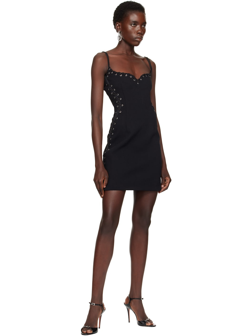 Black Adut Heeled Sandals - 5