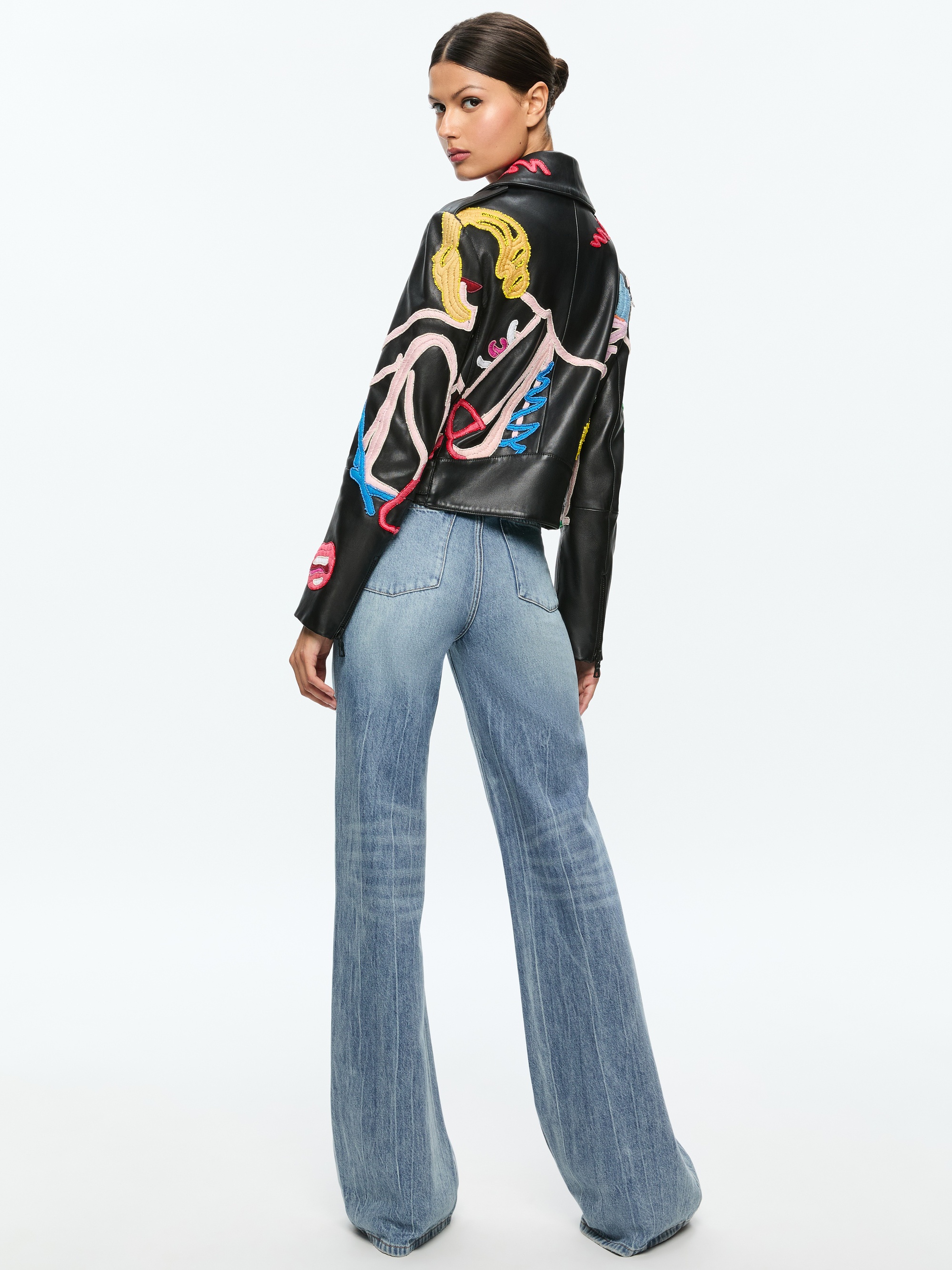 A+O X TOM WESSELMANN CODY LEATHER MOTO JACKET - 5