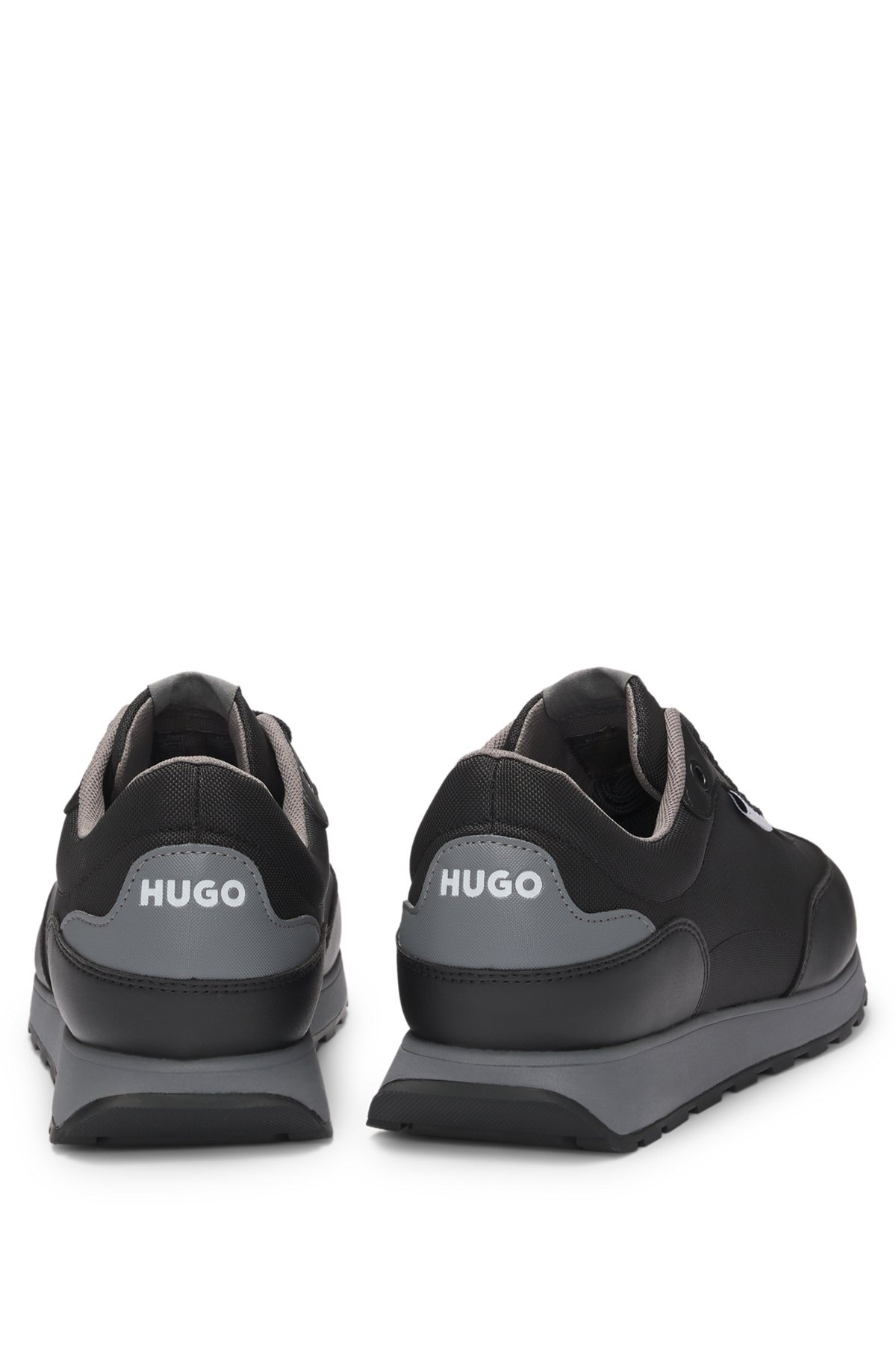 MIXED-MATERIAL TRAINERS WITH LOGO FLAG - 5