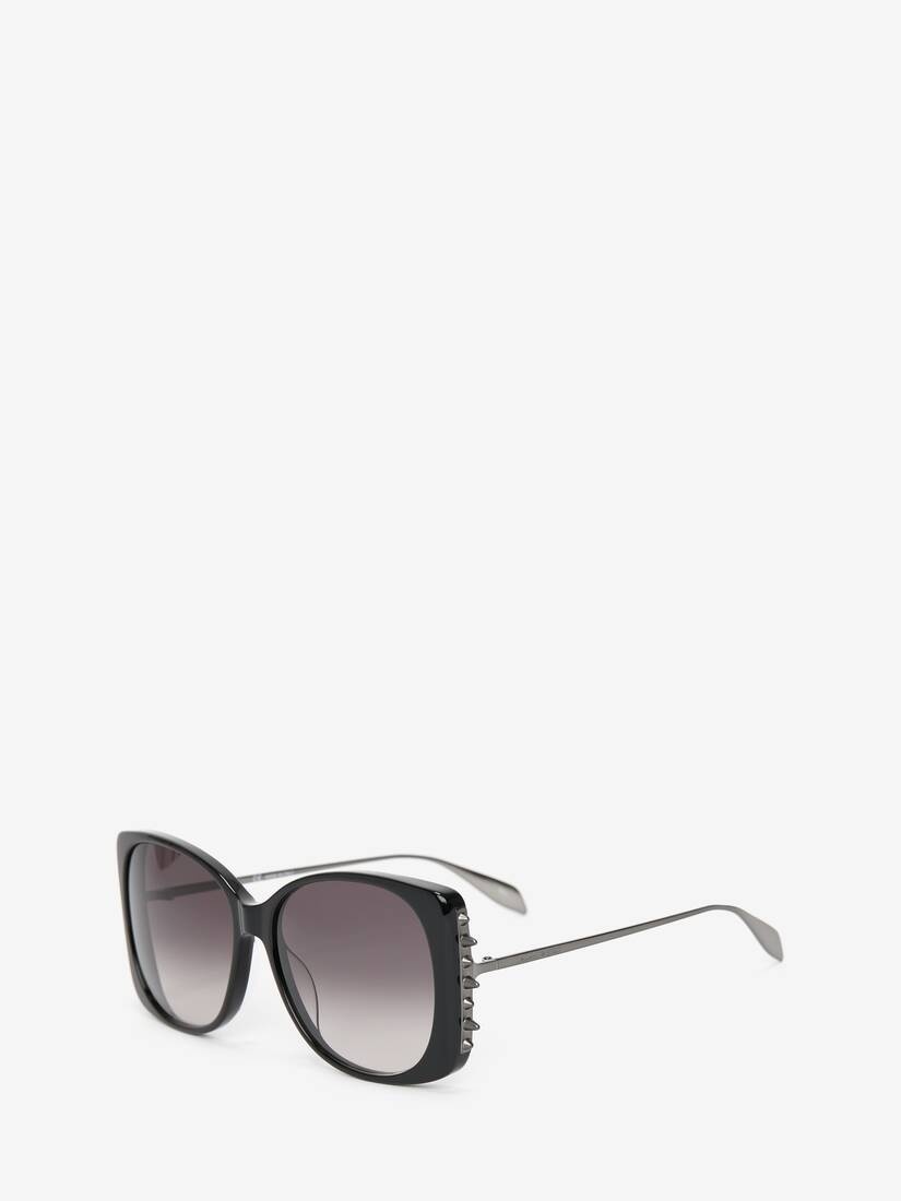 Punk Stud  Square Sunglasses in Black/ruthenium - 2