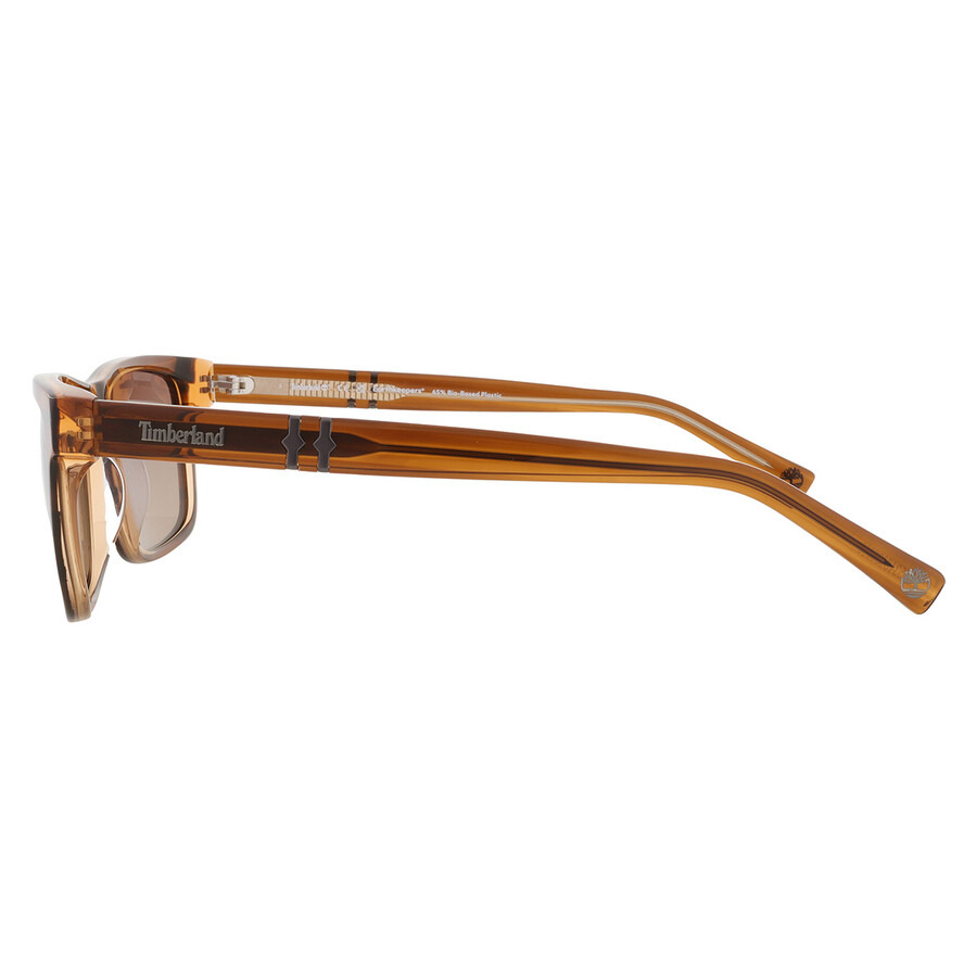 Timberland Polarized Brown Rectangular Men's Sunglasses TB00020 48H 55 - 4