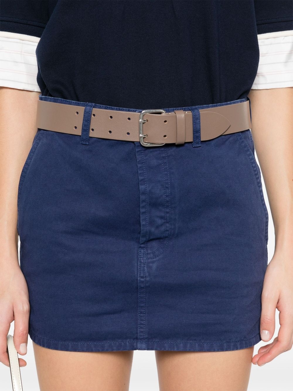 logo-appliqué mini skirt - 5