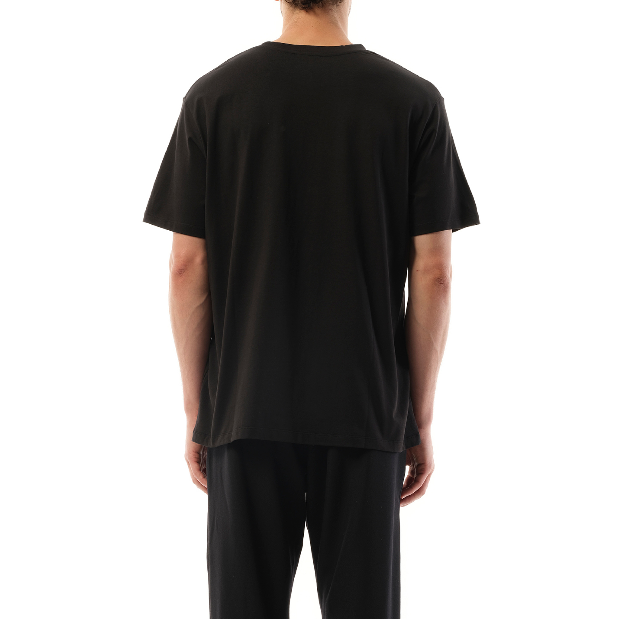 Balmain Print Reg Fit T-Shirt in Black/White - 6