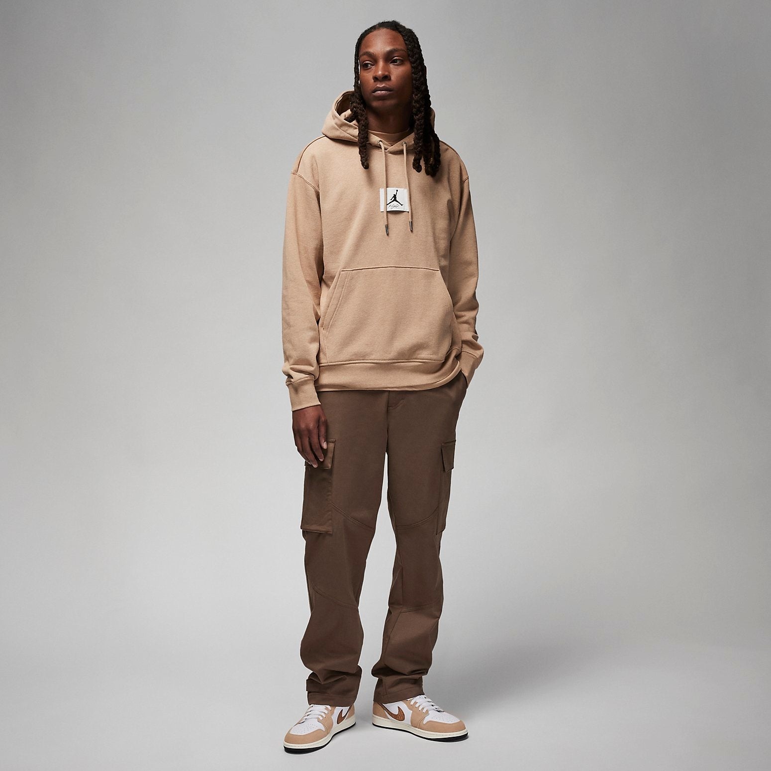 Air Jordan Fleece Hoodie 'Hemp' DQ7339-201 - 4