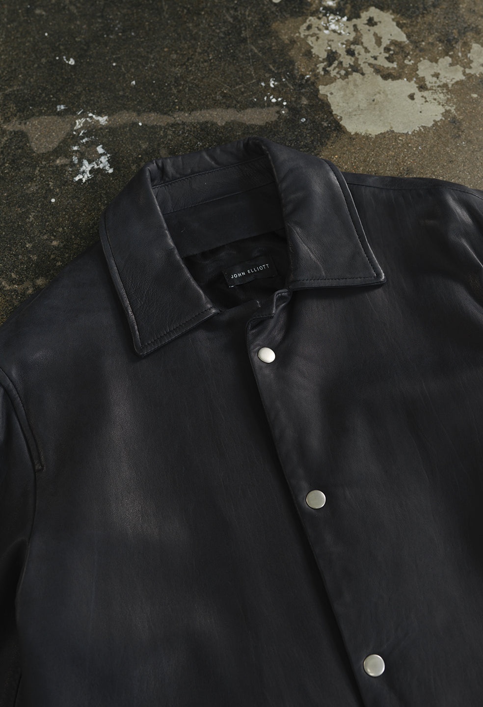LEATHER COACHES JACKET - 5