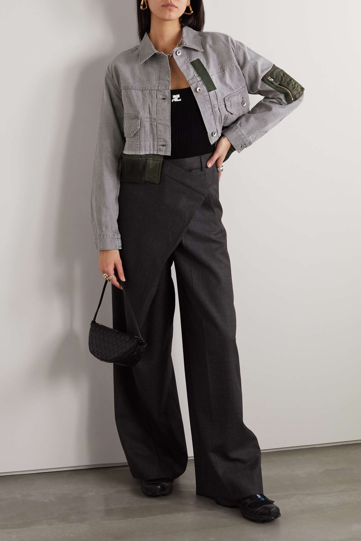 Acne Studios Tailored wrap trousers - Grey