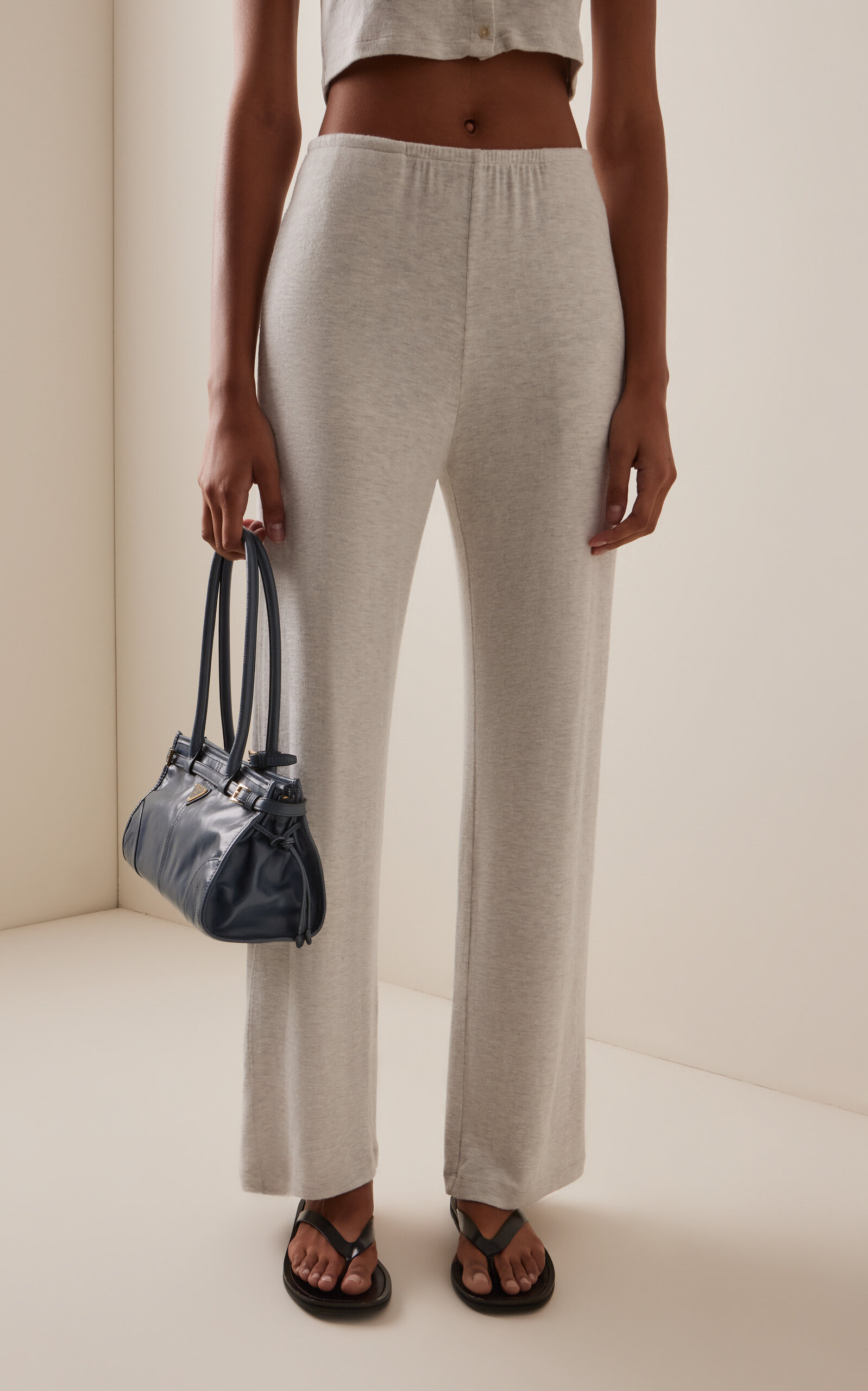 Lauren Jersey Pocket Pants off-white - 3
