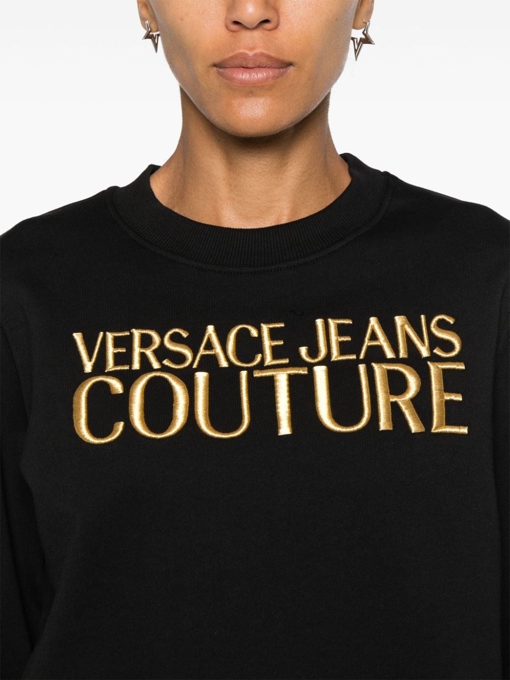 logo-embroidered sweatshirt - 5