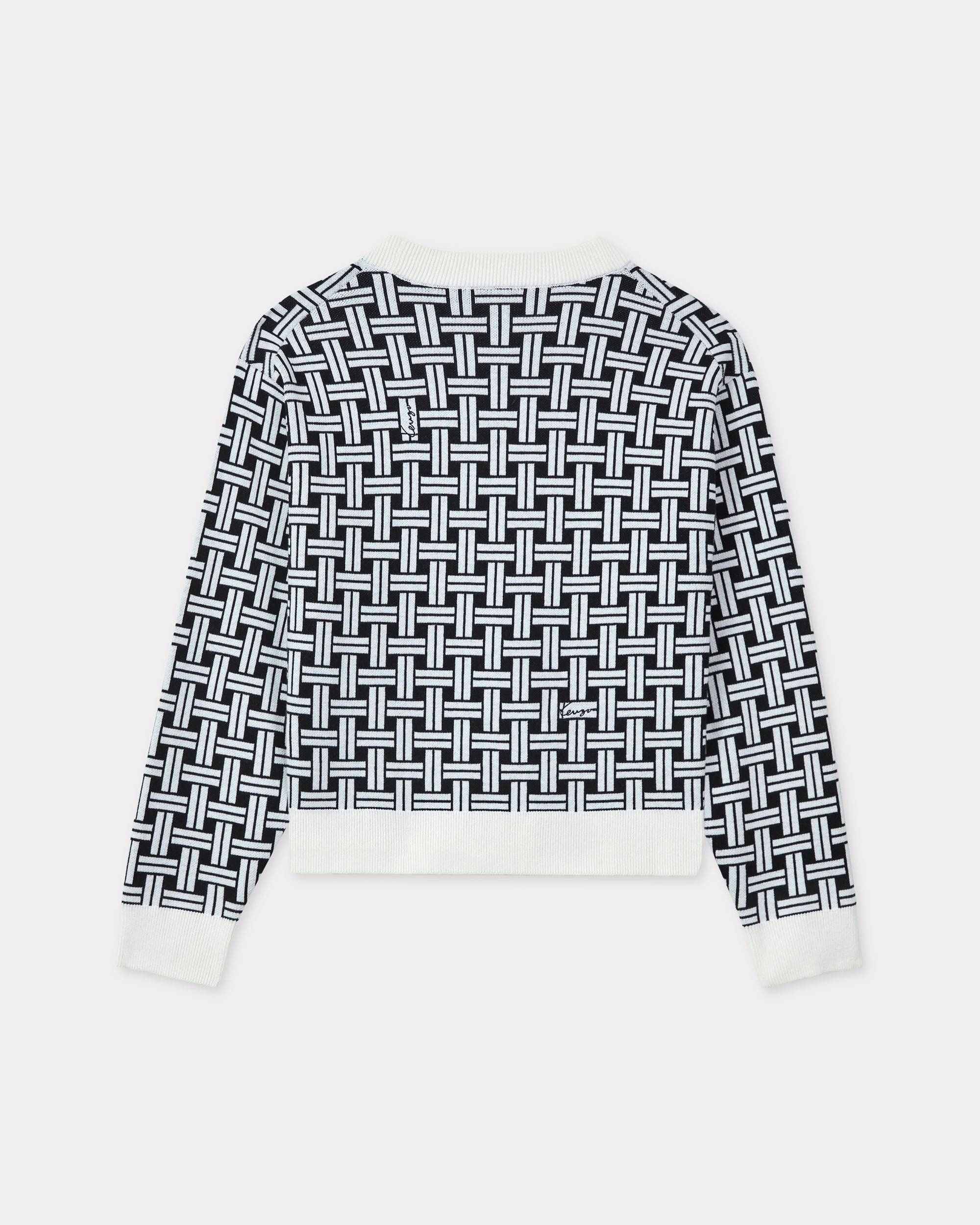 'KENZO Weave' embroidered cardigan - 2