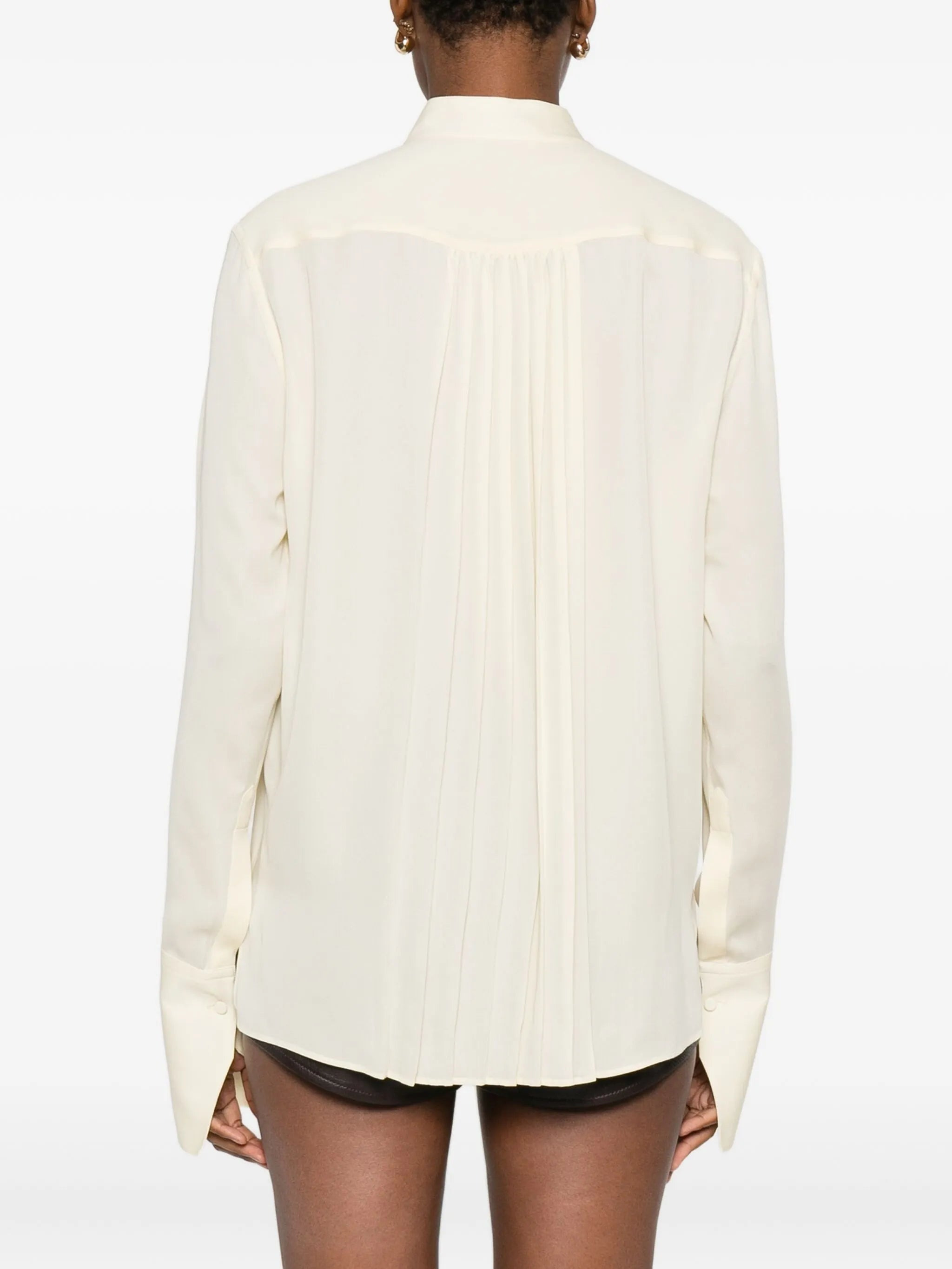 Tom Ford Pleated High-neck Top - 3