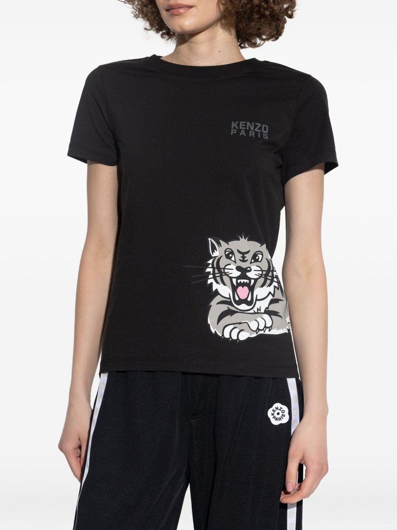 tiger-print cotton top 3