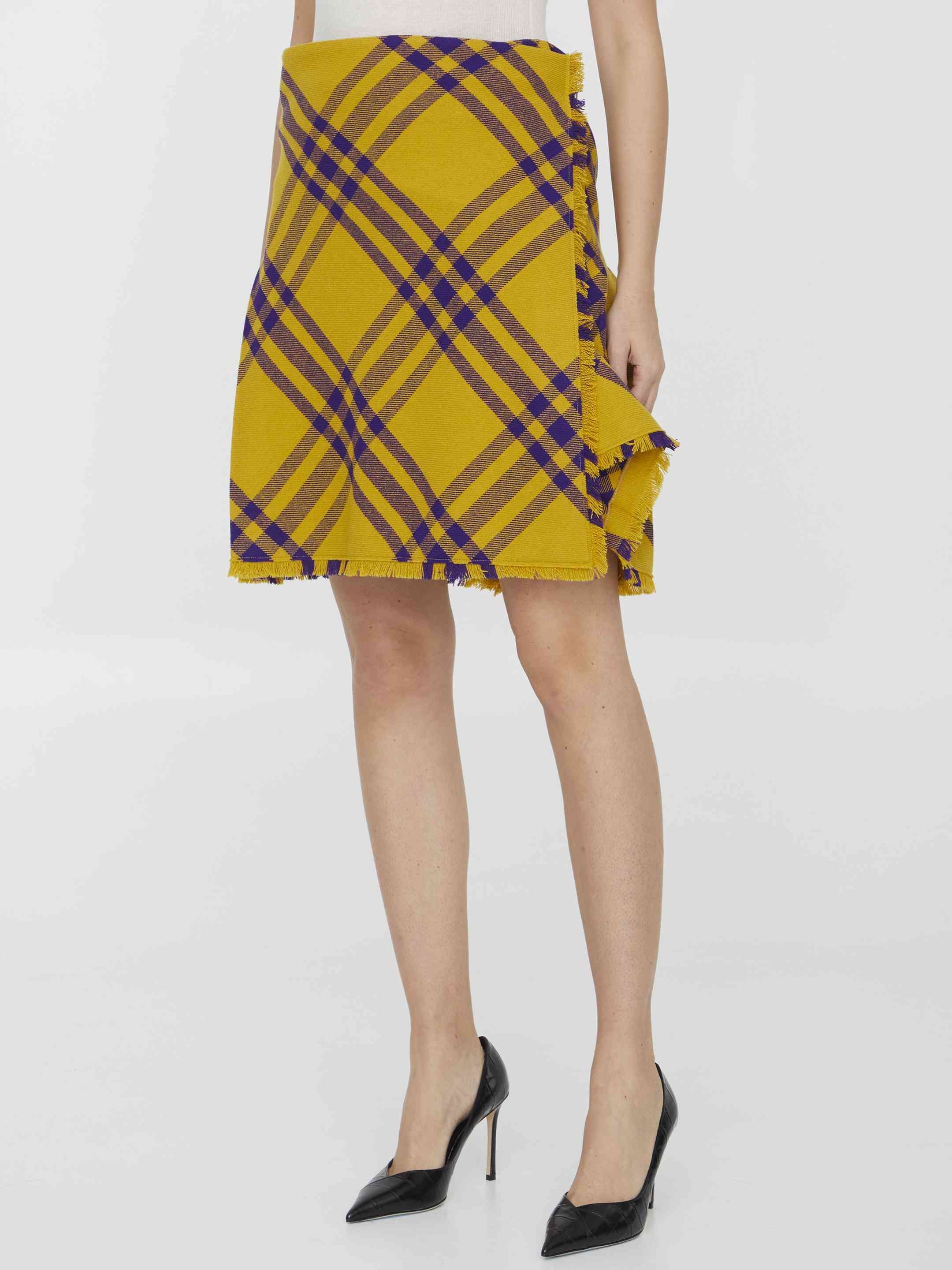Burberry Women Check Wool Kilt - 2