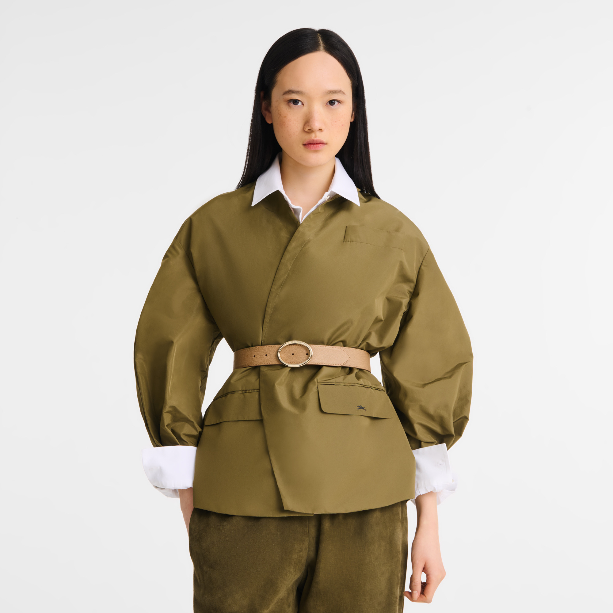 Le Foulonné Ladies' belt Biscuit - Leather - 2