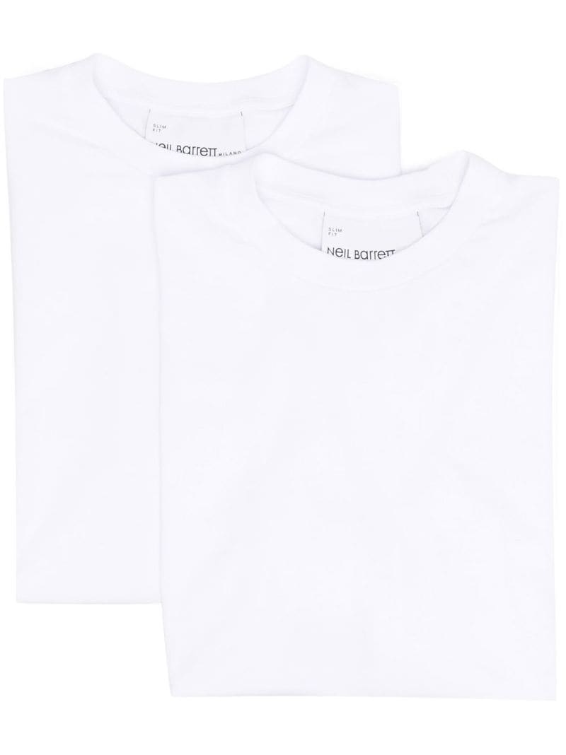 short-sleeve cotton T-shirt - 1