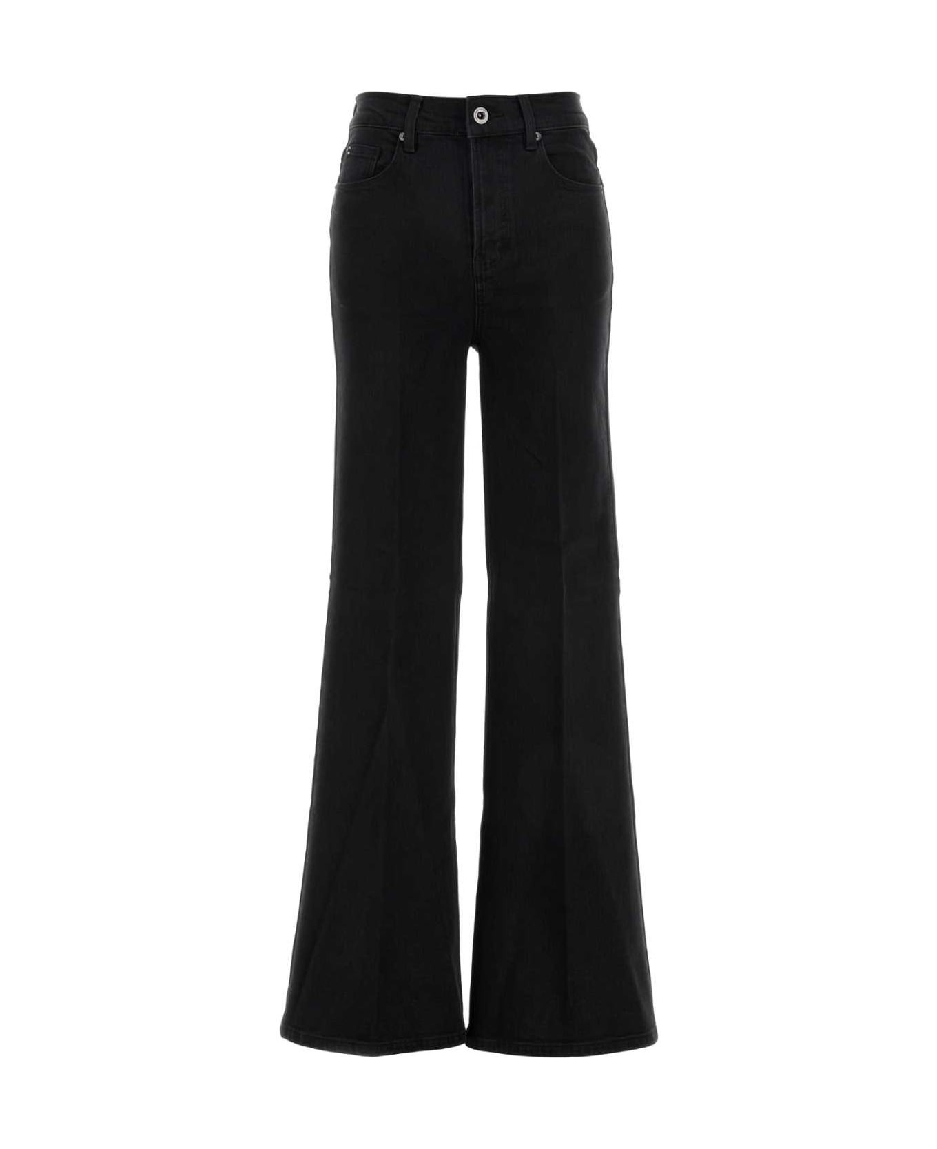 Black Stretch Denim Jeans - 1