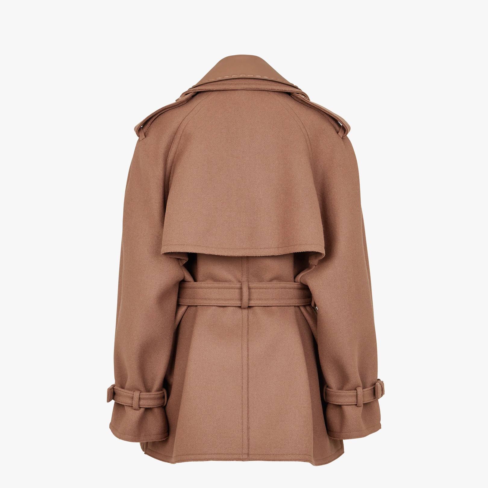Brown wool trench coat - 2