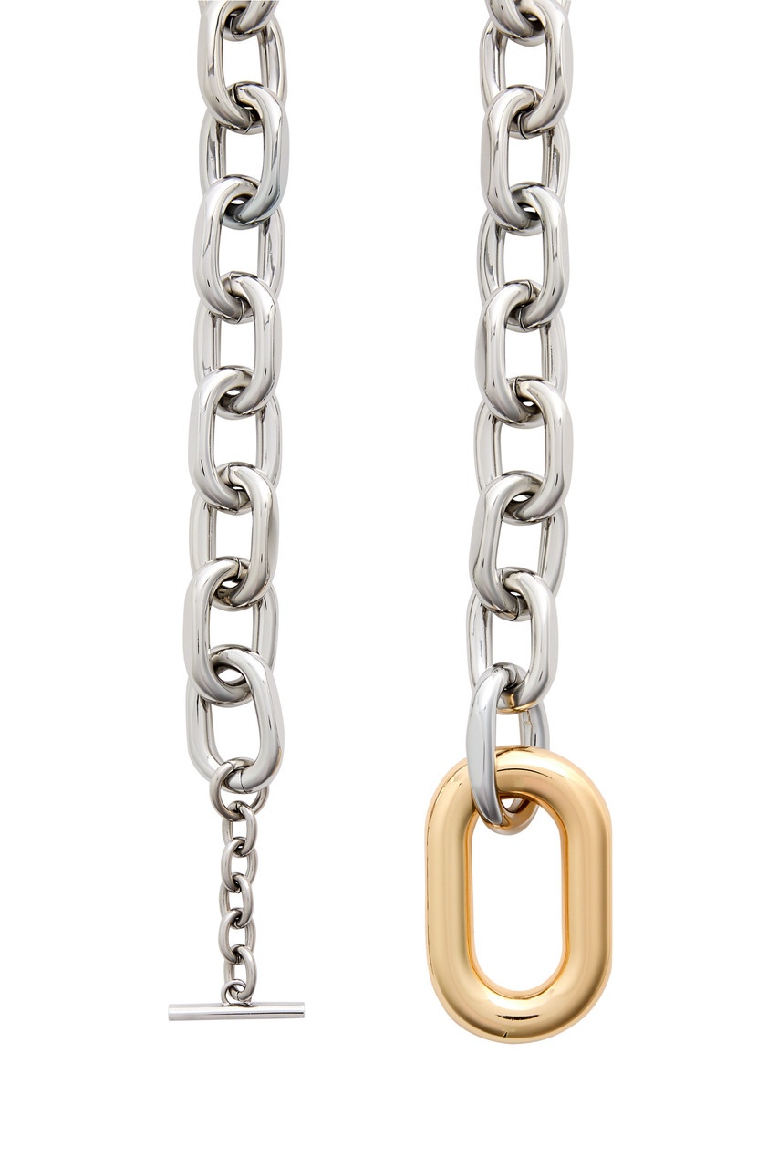 Rabanne XL Link Two-tone Chain Belt - 3
