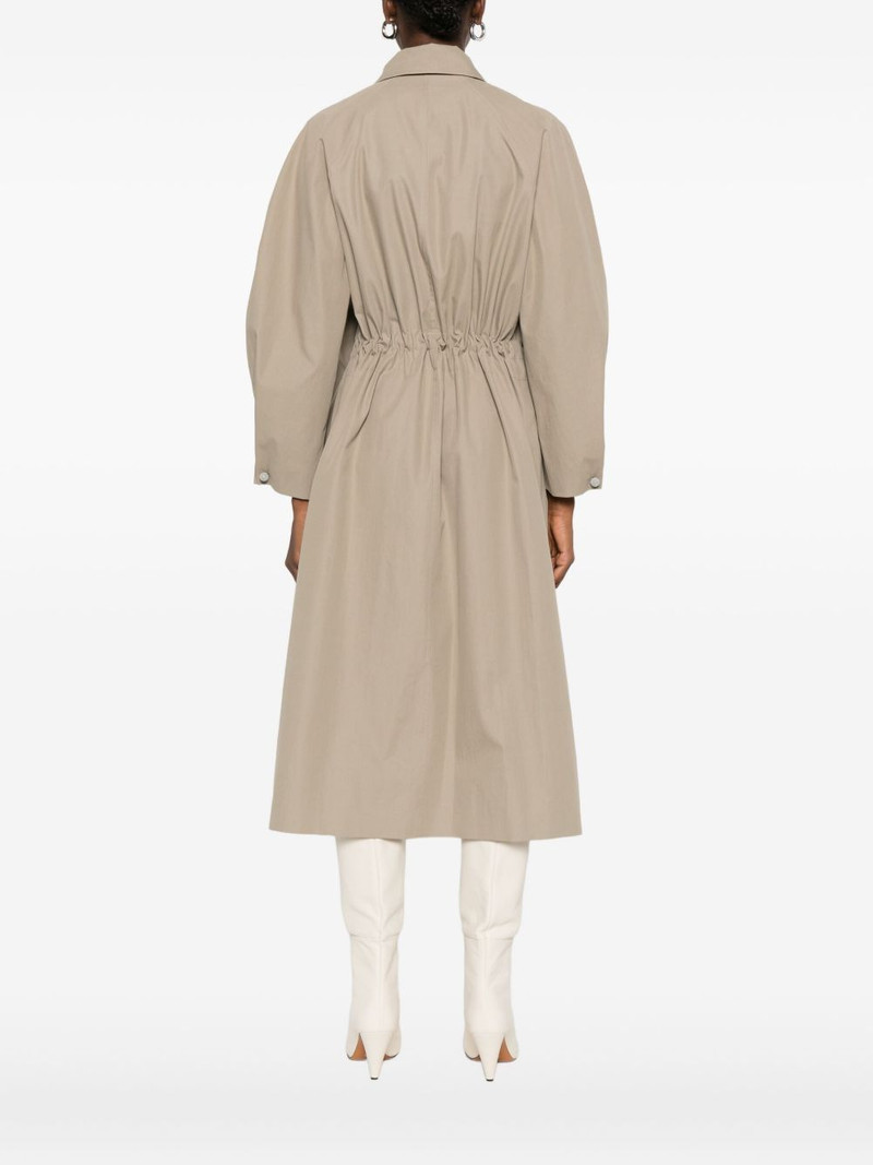 button-fastening raglan-sleeve coat 4