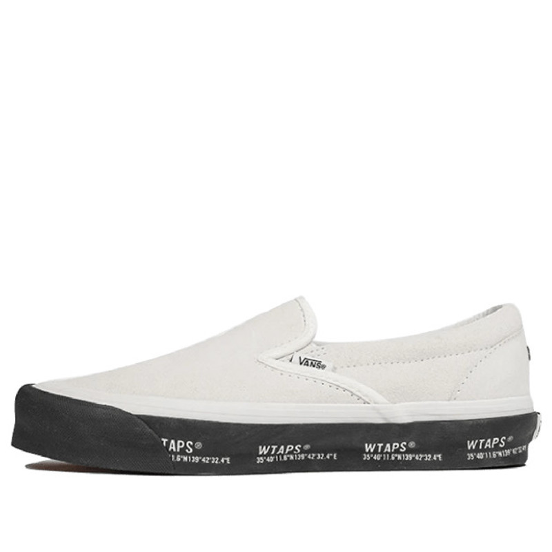 Vans WTAPS x Classic Slip-On LX 'White Black' VN0A45JK20F1 - 1