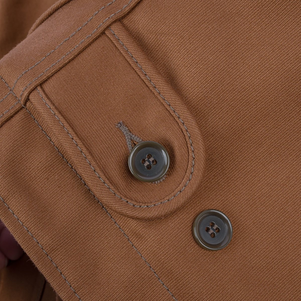 IHM-35-BRN Whipcord N1 Deck Jacket - Brown - 15