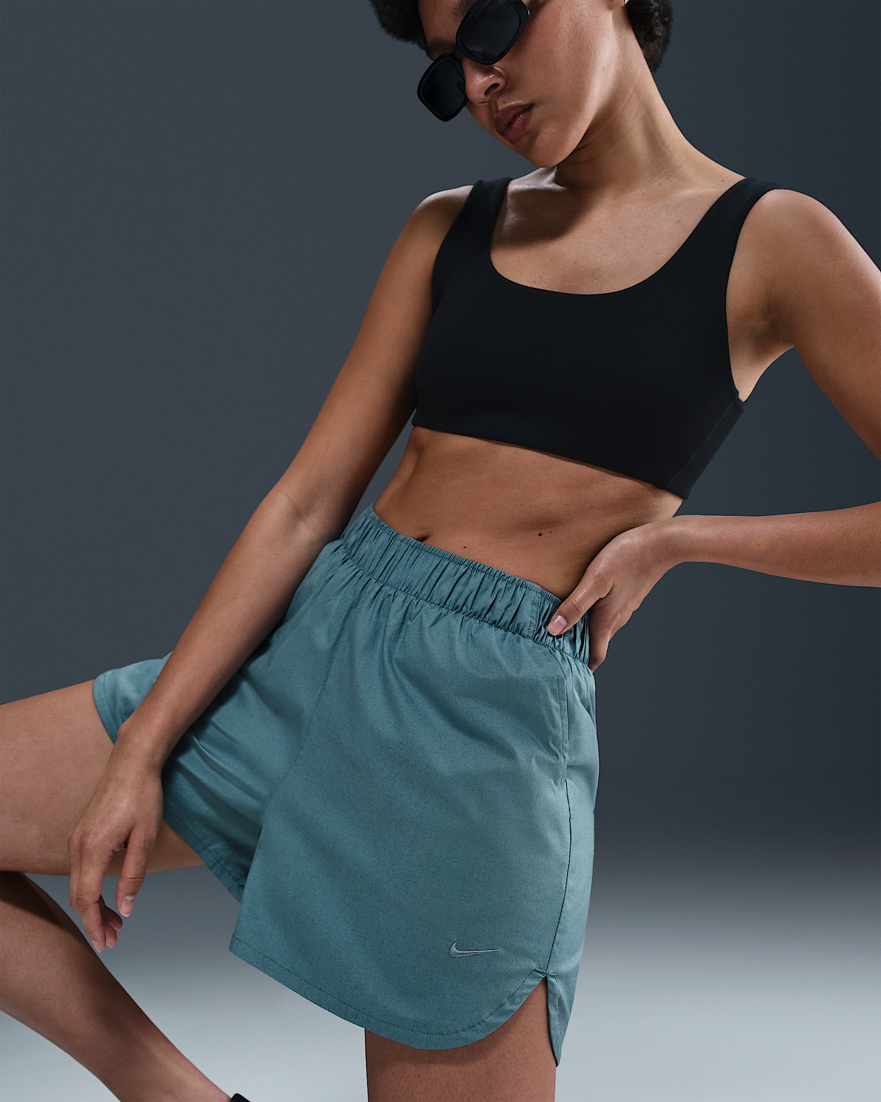 Nike Sportswear Chill Poplin Women's Mid-Rise 5" Shorts - 5