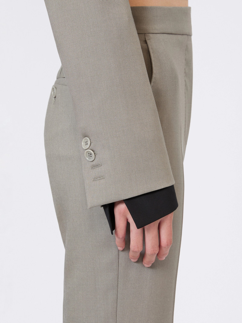 VANADIO Slim-fit jacket in wool, mohair and silk - MEDIUM GREY 6