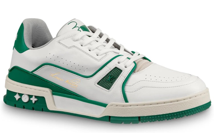LOUIS VUITTON Trainer Sneakers 'White Green' 1A54HM - 2