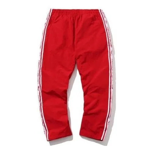 Li-Ning Logo Track Pants Paris Fashion Week 'Red White' AYKN371-2 - 1
