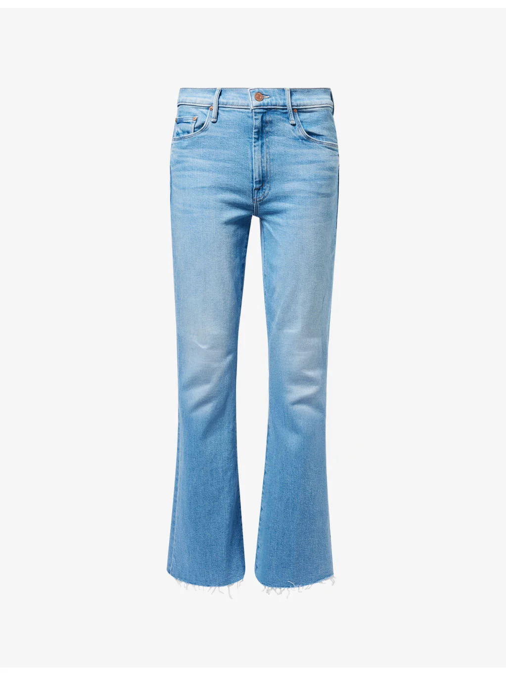 The Weekender Fray Flared-Leg Denim Jeans - 1