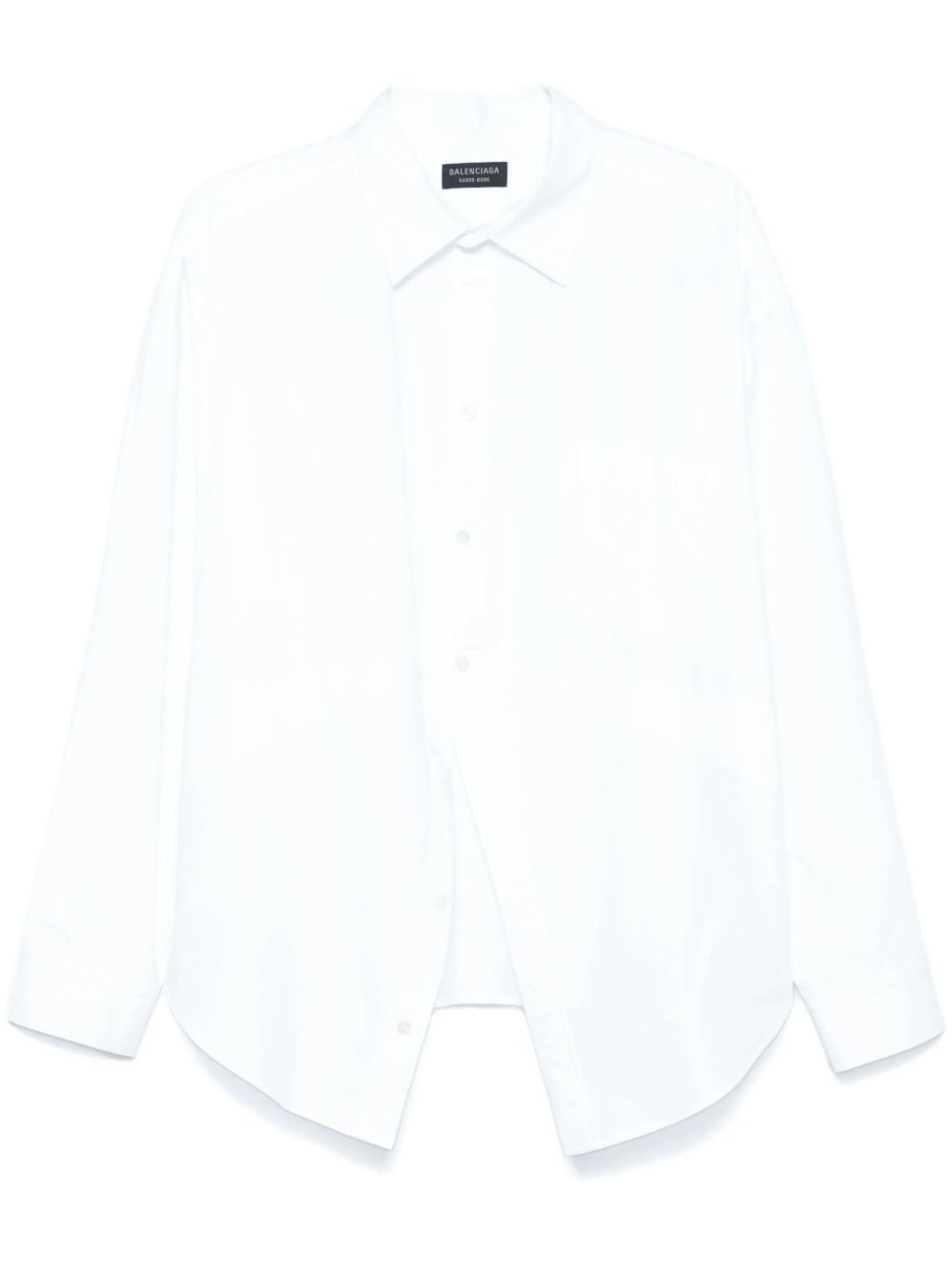 logo-embroidered shirt - 1