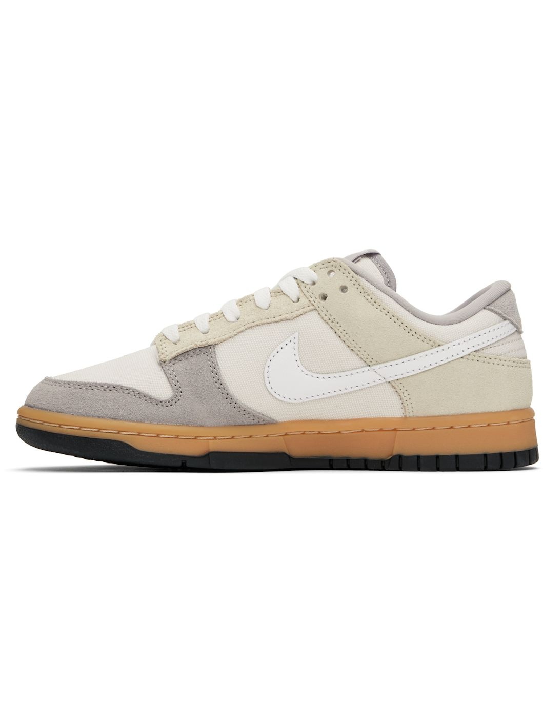 Gray & Off-White Dunk Low Sneakers - 3