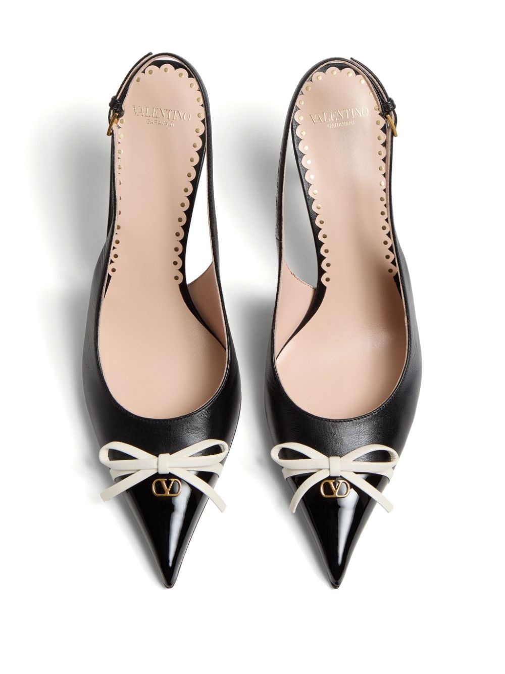 bow-detail slingback pumps - 6