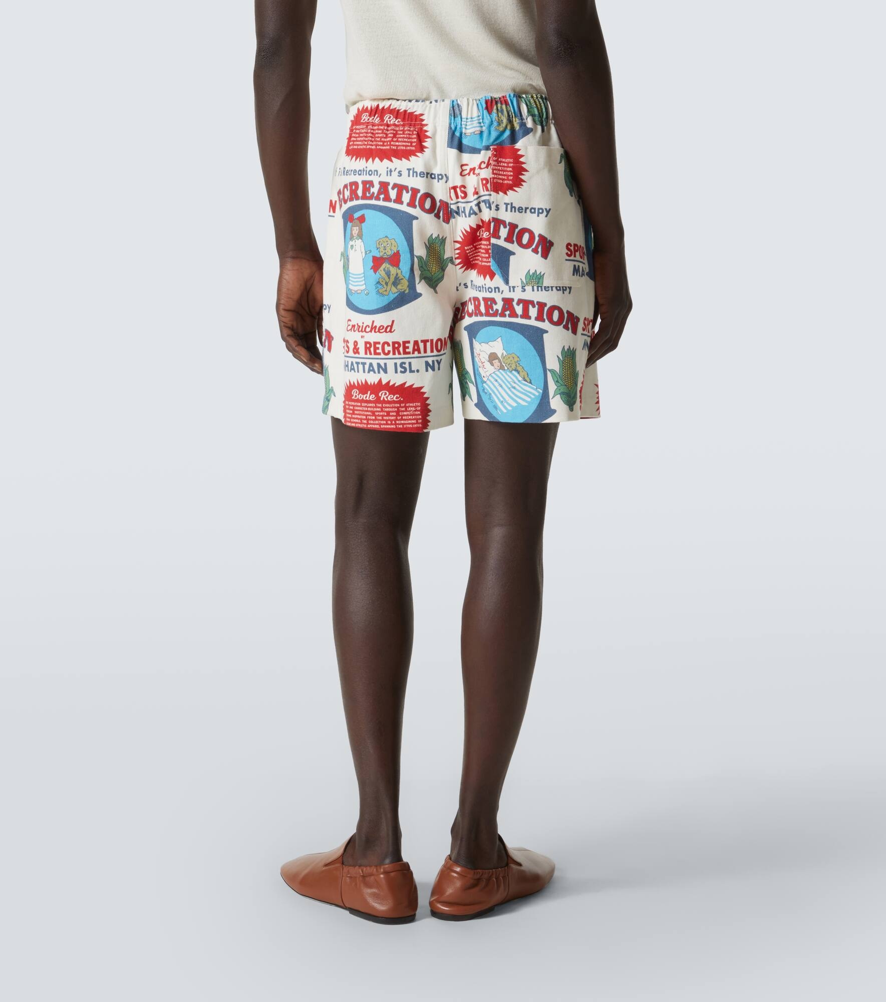 Enrichment cotton printed shorts - 4