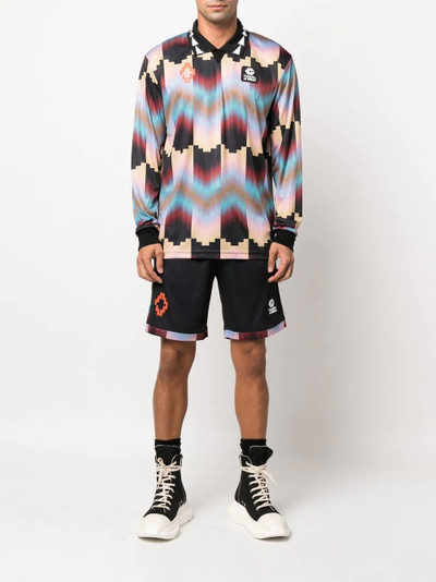 Marcelo Burlon County Of Milan logo-print track shorts outlook