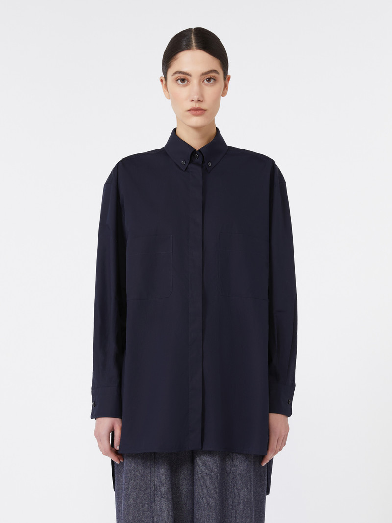 MOZART Asymmetrical cotton cloth shirt 3