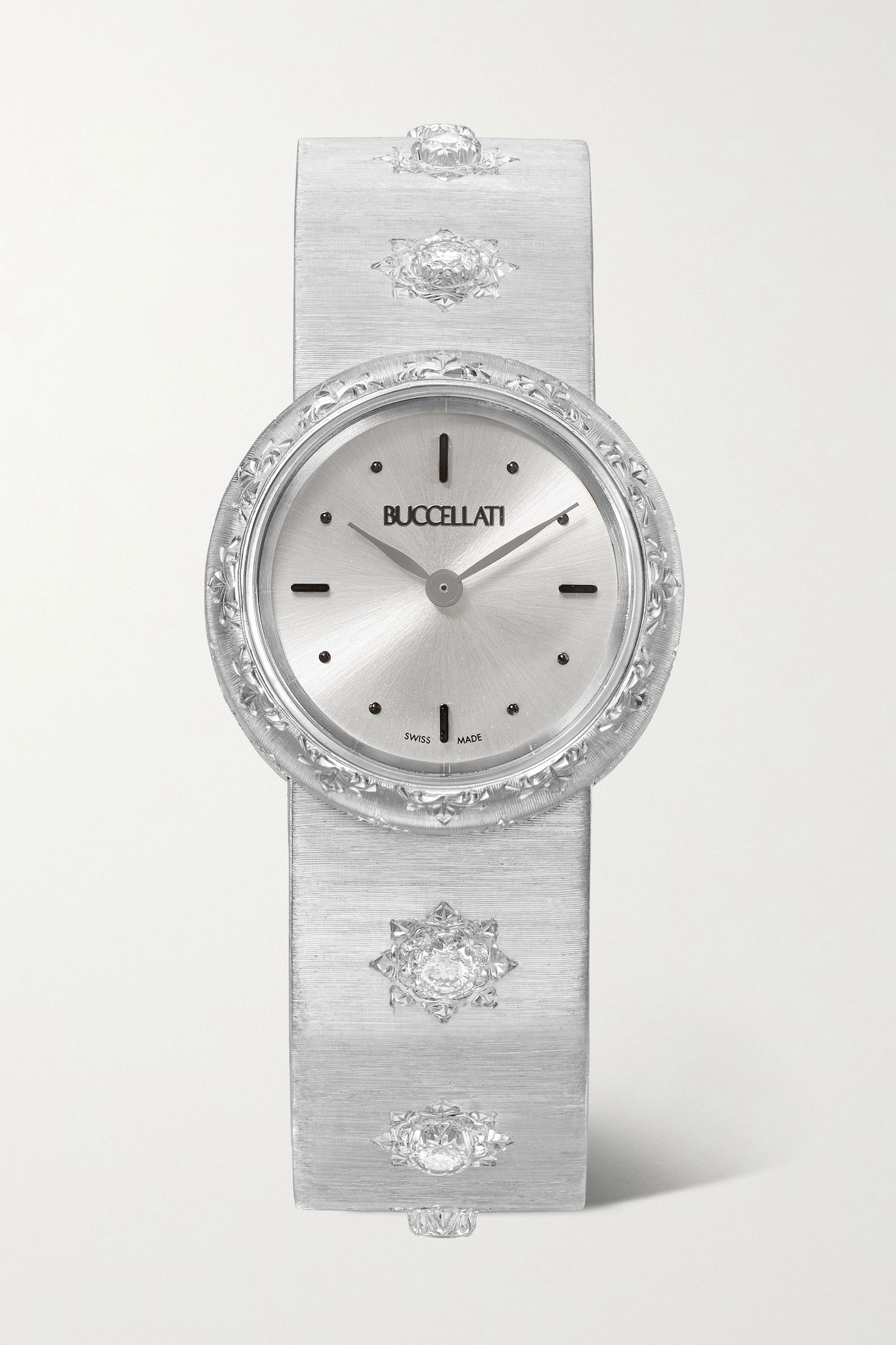 Macri 24mm 18-karat white gold and diamond watch - 1