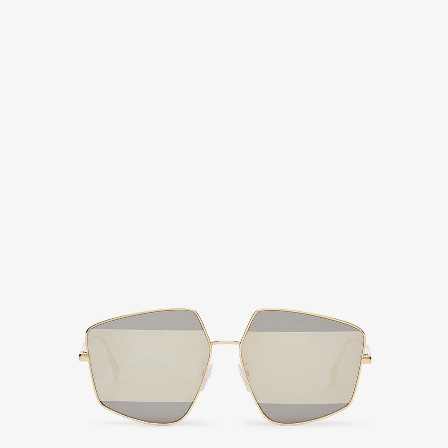 Sunglasses with silver-mirrored lenses - 1